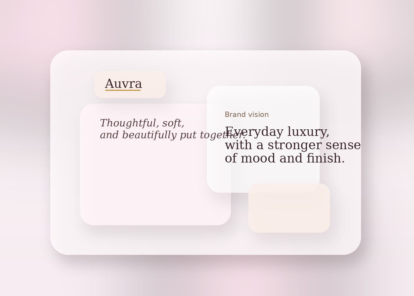 Auvra founder vision and packaging mood